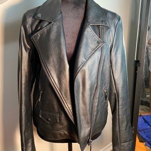 Black classic Guess Leather Jacket